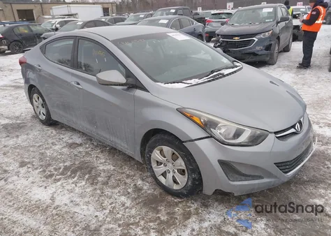 2016 Hyundai Elantra Se from USA, damaged, VIN 5NPDH4AE4GH678081